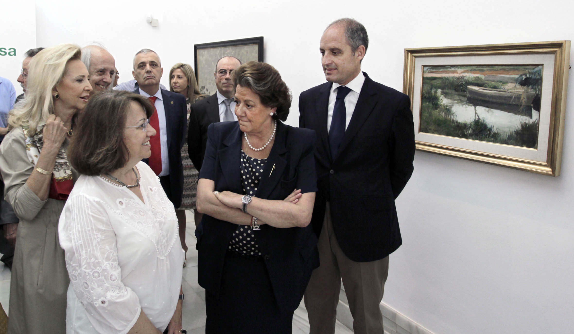 El President de la Generalitat, Francisco Camps, ha asistido a la inauguración de la exposición ‘Miradas de la Albufera y la Dehesa’ en el Museo Municipal de Valencia