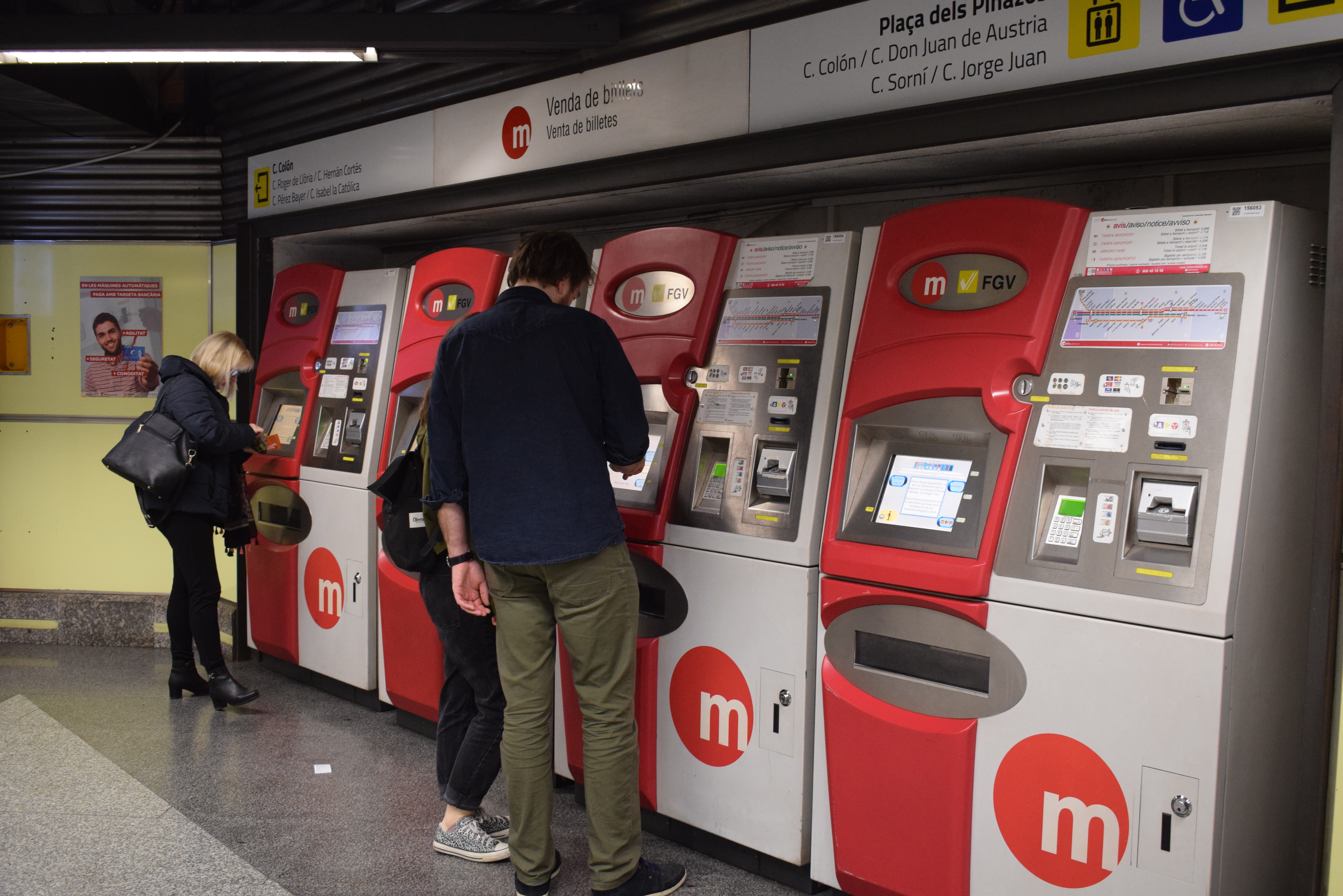 La Generalitat establirà la recàrrega mínima de la targeta TuiN de Metrovalencia en cinc euros per a afavorir el seu ús