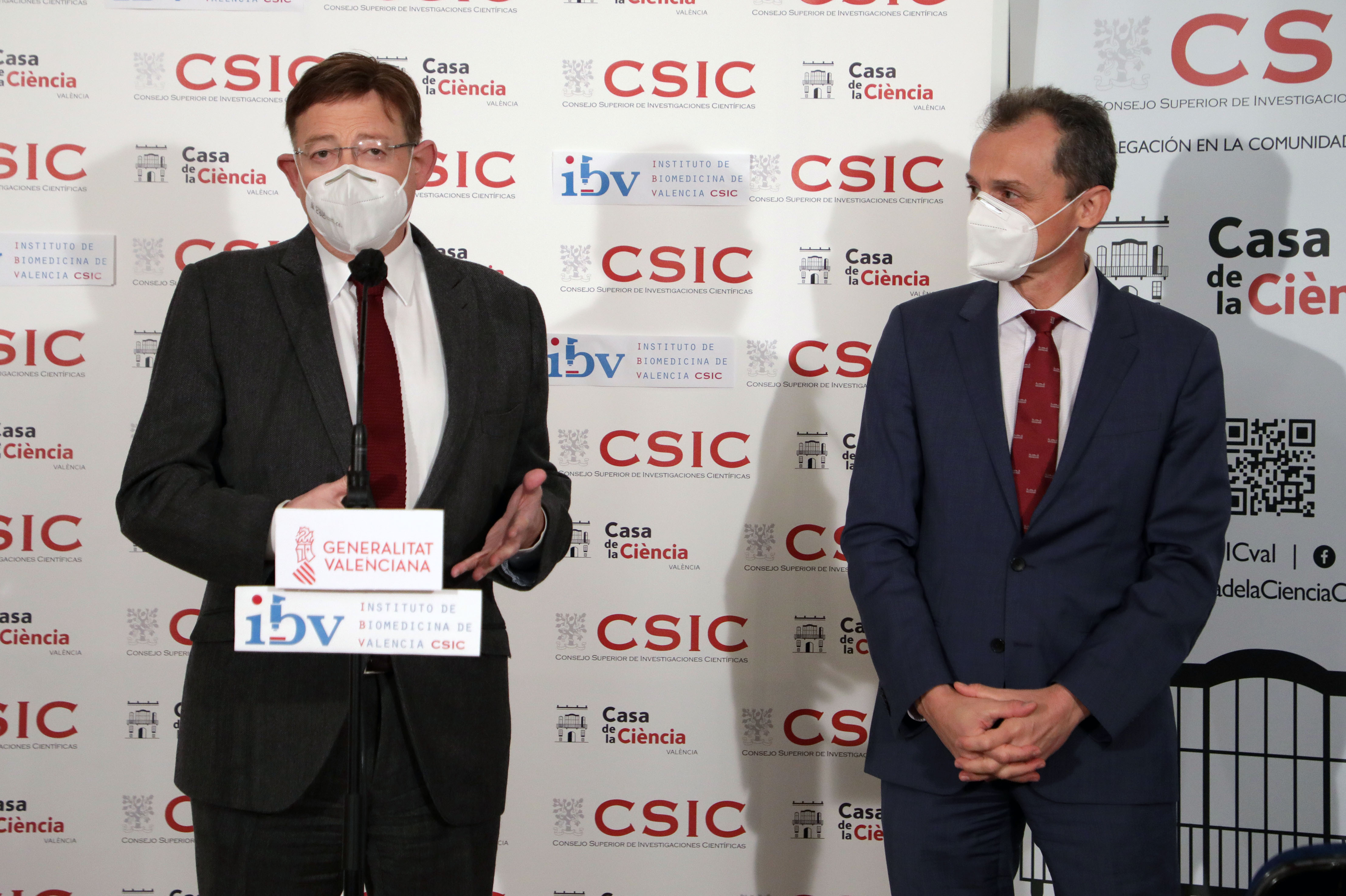 Ximo Puig y Pedro Duque destacan el liderazgo del sistema de innovación valenciano en la lucha contra la pandemia de COVID-19