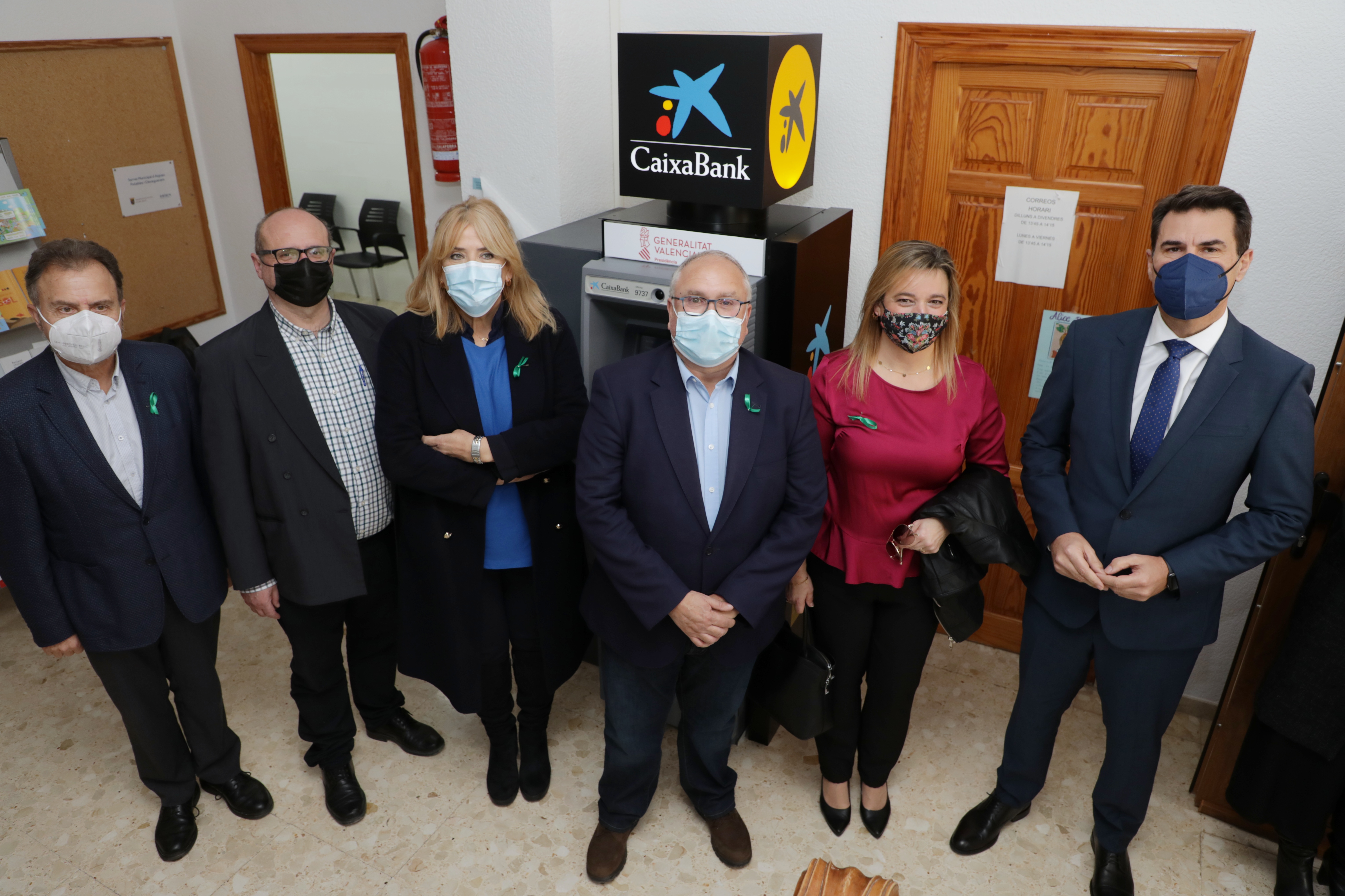 El Consell instala en Llocnou de Sant Jeroni el primer cajero automático en la provincia de Valencia dentro de su programa para la lucha contra la...